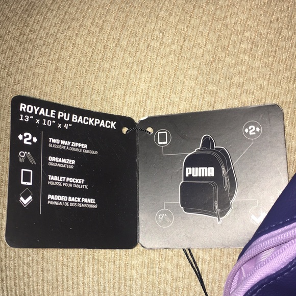 ?NWT Puma 13” Purple/Pink Backpack main image 7